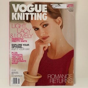 VOGUE Knitting International Knit Patterns Magazine Light Lacy Lovely Knits